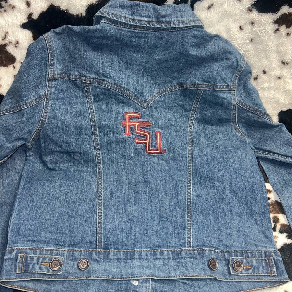 NWT Retro Wrangler Florida State Denim Jacket - Picture 4 of 7